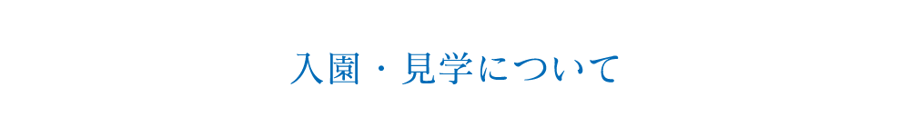 入園・見学について